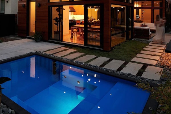 12 by 8 foot inground shipping container pool