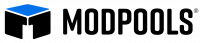 Modpools Logo - Black and Blue